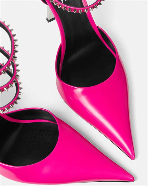 versace spike heels|Versace heels price.